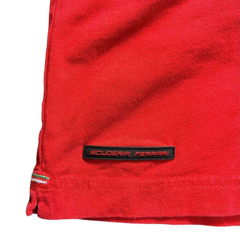 Scuderia Ferrari Polo Shirt Red Short Sleeve Logo Men's Size Large Formula 1 - Picture 4 of 6